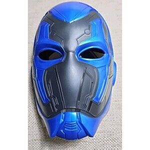Blue Beetle DC Comics Mask Role Play Halloween Costume Prop Fun Kids EUC 9"x6.5"